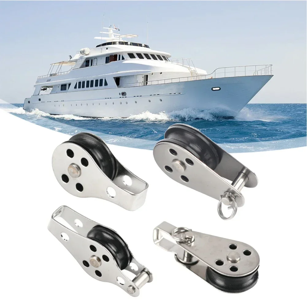 

Как показано в фигуре, нейлоновый морской шкив, морской шкив, шкив для лодки, набор из 4 предметов, необходимые аксессуары для катания на лодках