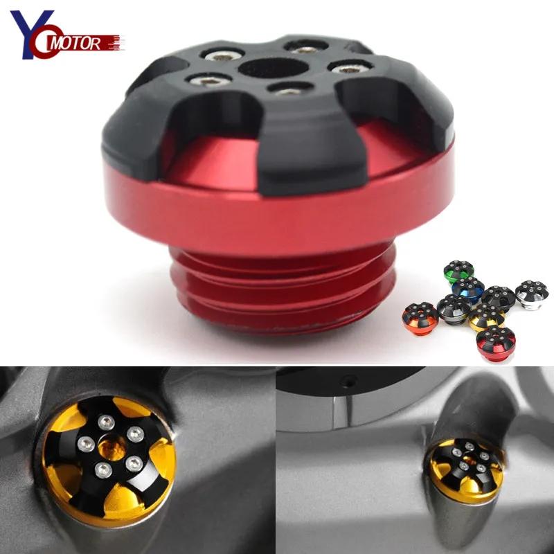 

NEW CNC M20*2.5 Engine Oil Filler Cap Plug Bolt Screw cover Motorcycles Accessories for DUCATI Multistrada 1200S YAMAHA Tmax 530