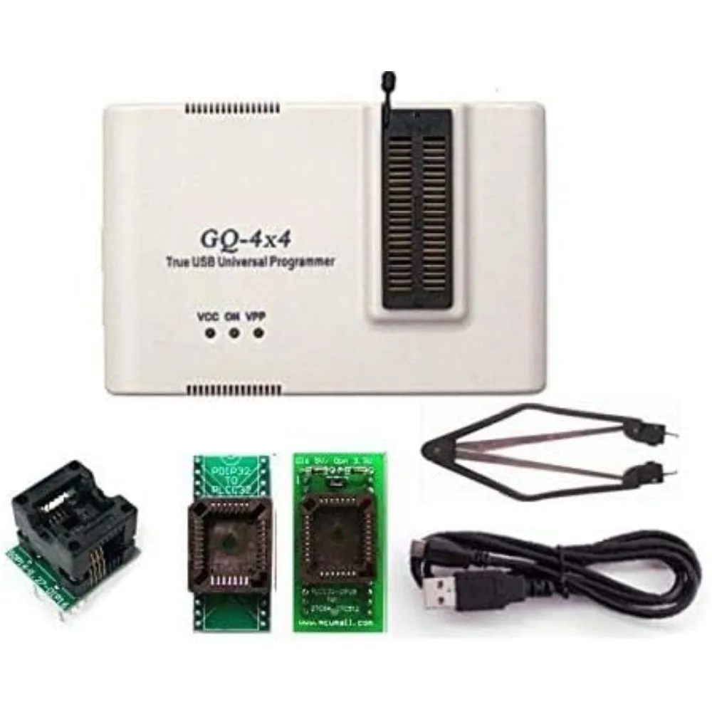GQ-4X V4 GQ-4X4 USB Universal Chip Programmer PRG-056 Full Pack, Support W25Q256 EPROM Flash PIC BIOS AVR