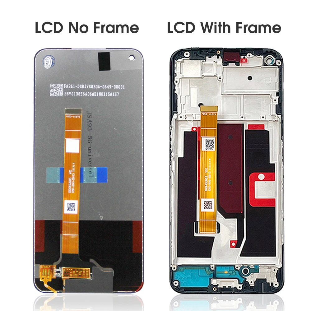 Screen Assembly for Oppo A54 5G CPH2195 OPG02 Lcd Display Digital Touch Screen with Frame for Oppo A54 5G Screen Replacement