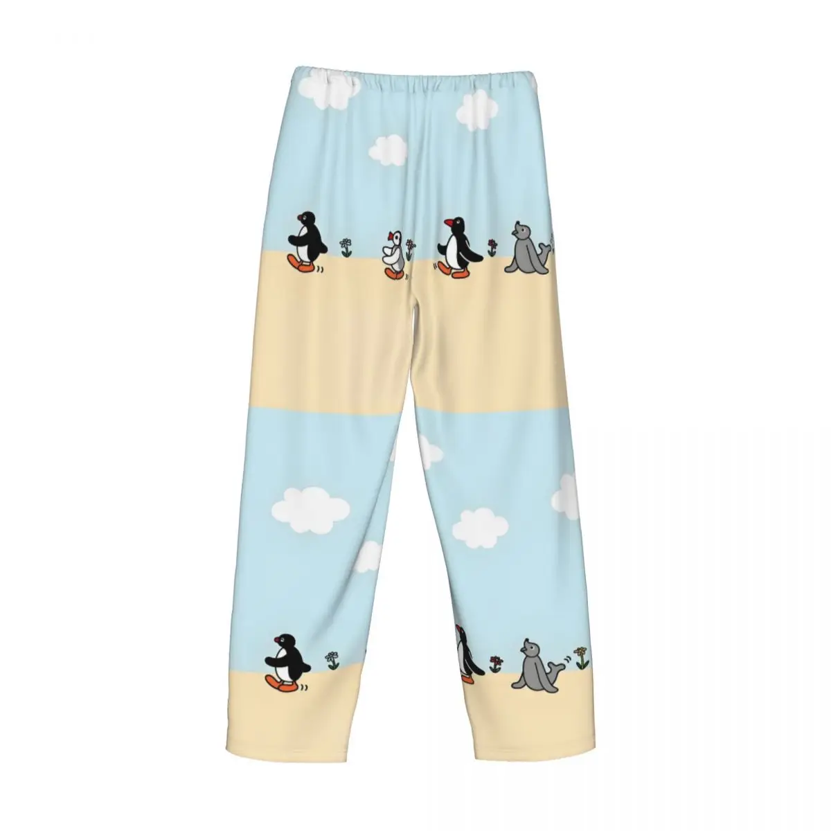 مخصص Noot Noot Pingu بيجامة السراويل للرجال البطريق ميرش ملابس خاصة صالة النوم قيعان تمتد مع جيوب #4