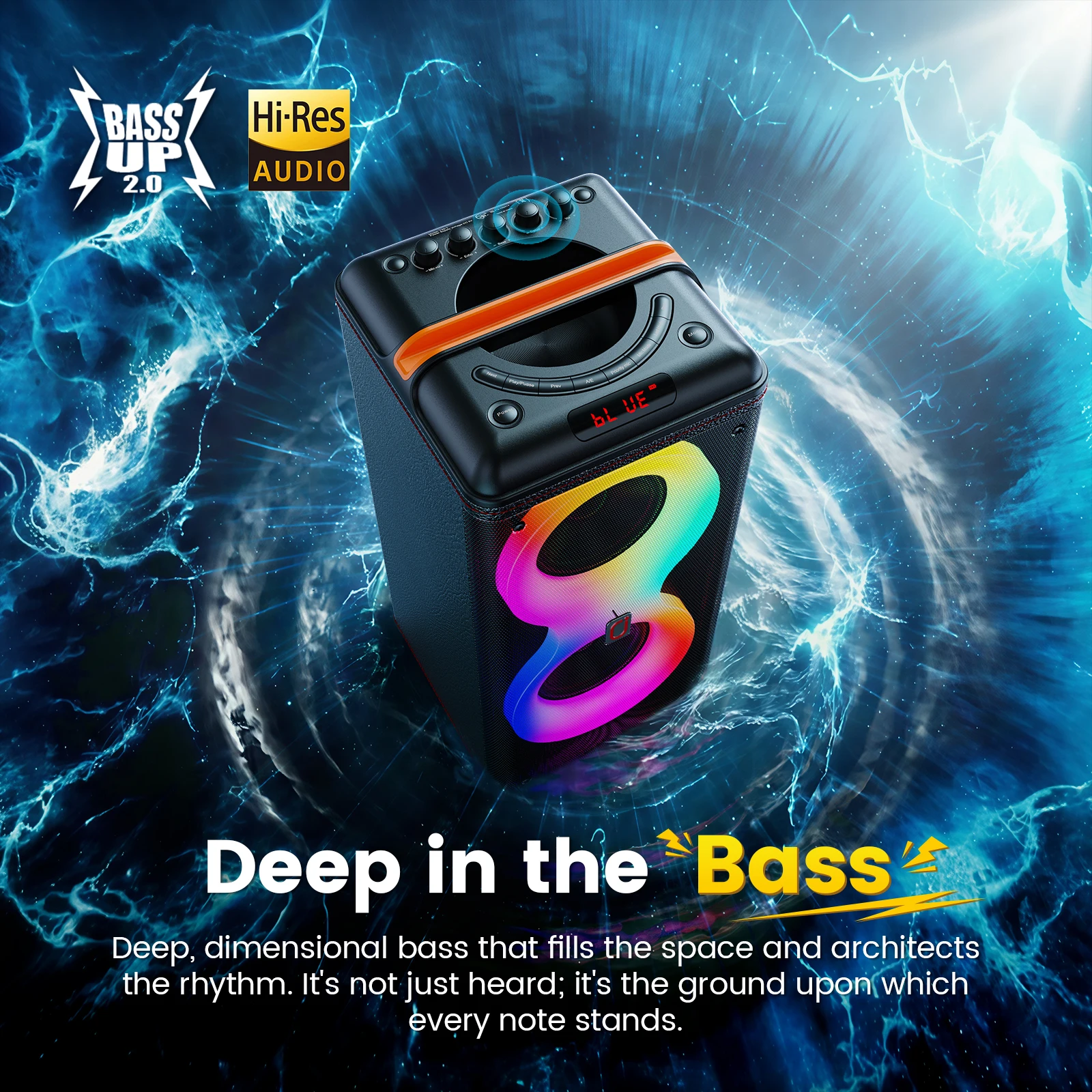 T39 Karaoke Machine with 2 Wireless Microphones, Portable Bluetooth Karaoke for Adults, Powerful Dual 8
