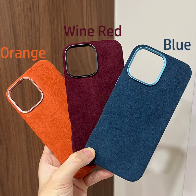 حافظة هاتف الكانتارا i المغناطيسية لهاتف Magsafe محفظة آيفون 12 13 14 15 16 Pro Max Plus 5G ProMax i13 i14 i15 i16 256/512