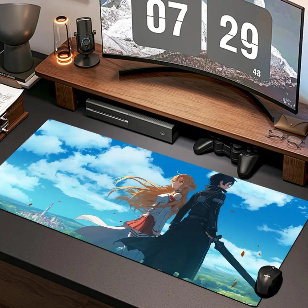 Anime sword art online Mouse Pad New Computer Home Mousepad XXL Desk Mats Natural Rubber Office Anti Slip Gaming Accessories pad