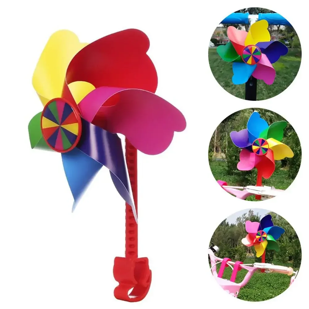 Children Bike Handlebar Flower Pinwheel Windmill Decoration for Kid's Bicycle Scooter Kid's Bicycle Scooter Tricycle Windmill