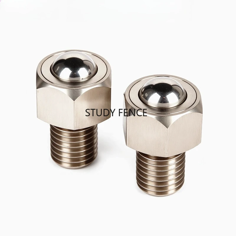 1pc 304 Stainless Steel Hexagonal Steel Ball Roller Small Universal Ball Bearings Platform Pulley Household Hardware Accessories