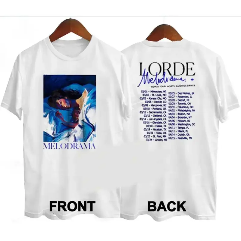 Camiseta Vintage 2018 Lorde Melodrama World Tour talla S 5Xl