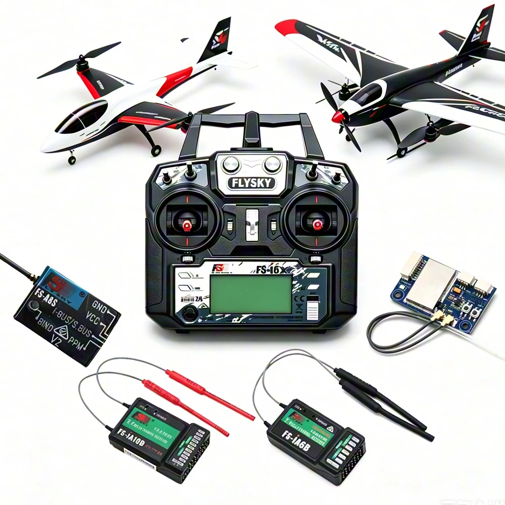 Flysky Fly Sky FS-I6X I6 2.4GHz 10CH AFHDS 2A Radio Controller Transmitter+IA6B/IA10B/X6B/A8S Receiver For Fixed-Wing/Glider/Hel