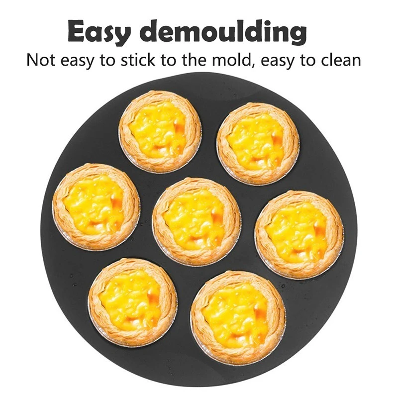 7 Hole Silicone Cake Mold Airfryer Accessories Microwave Oven Non-stick Baking Mold Food Grade Home Party Baking Utensils Tools