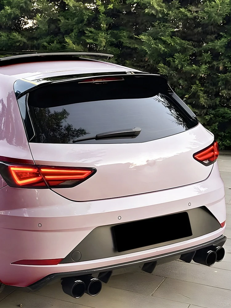 Spoiler boczny tylnej szyby do Seat Leon 5F FR MK3 5-drzwiowy 2013-2019, listwa ozdobna szyby samochodowej, lotka dachowa, splitter na tylną klapę, tuning — 2