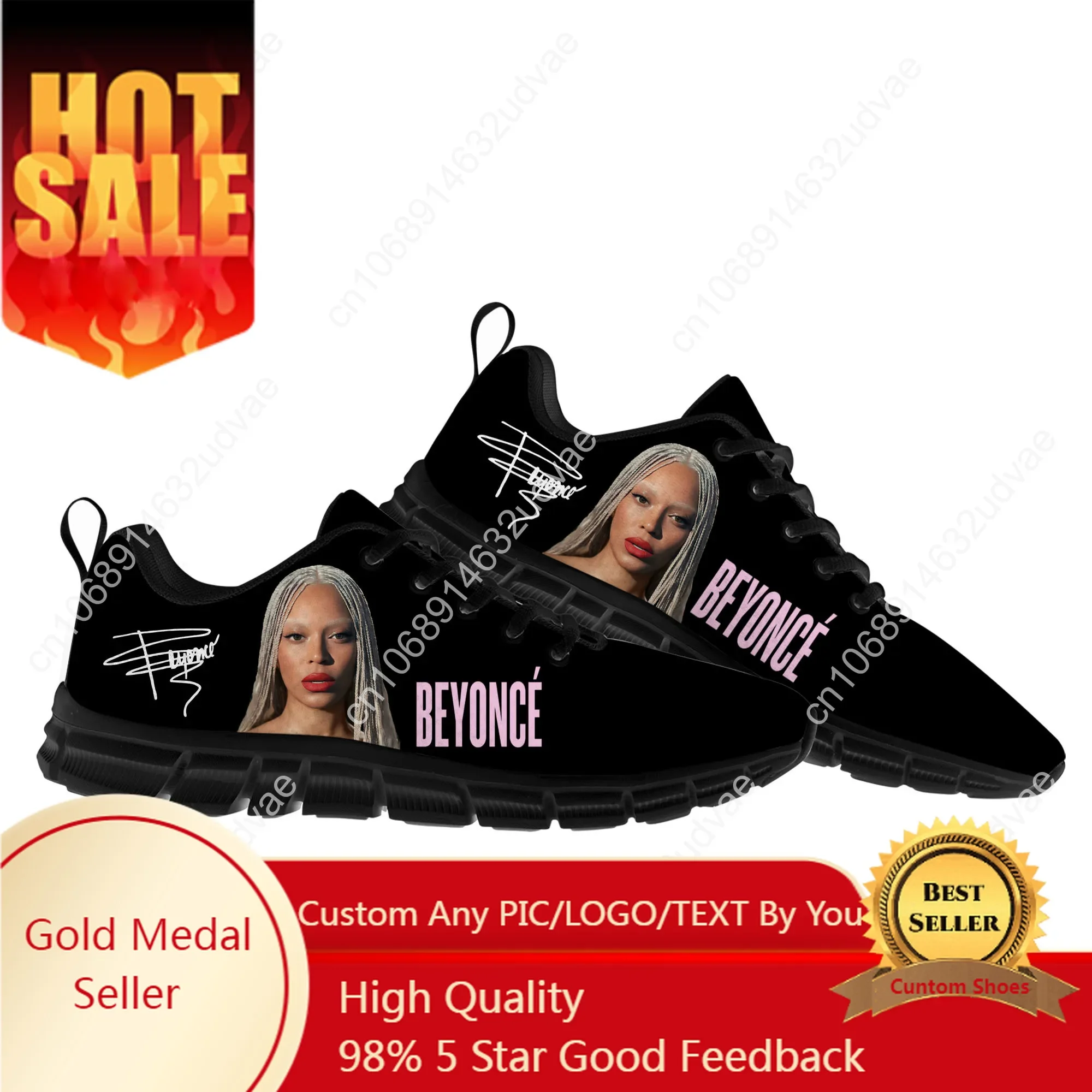 

Beyoncé Mens Womens Teenager Customized Sneakers DIY Casual Tailor-Made Shoe High Quality Couple Sports Shoes