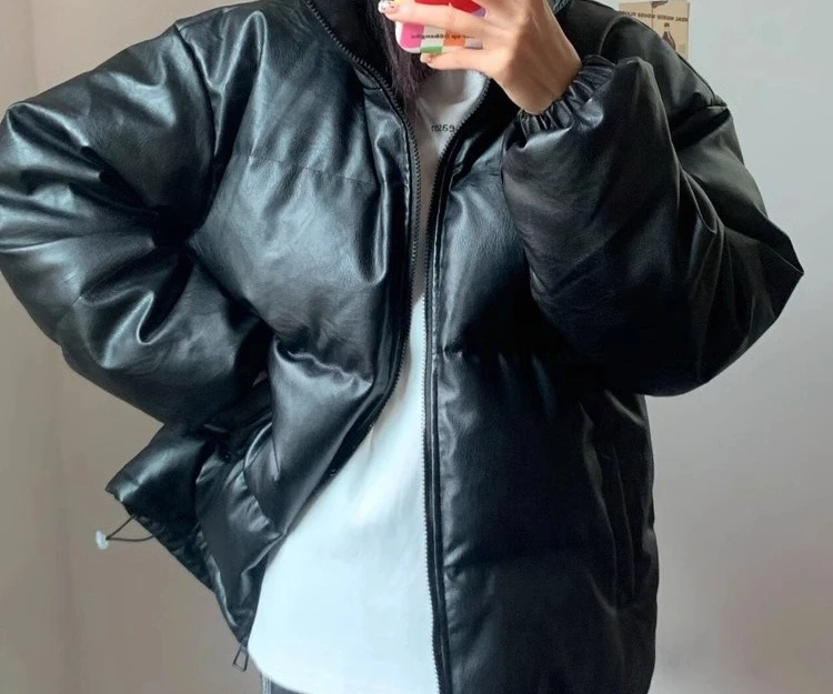 

2025 Stand Up Collar New Design Sense Down Cotton Jacket Thick Bread Jacket Jacket