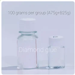 Juego de material de bricolaje hecho a mano de gel de diamante, gel de gota de cristal, fabricación de muestras ámbar, adhesivo de resina epoxi