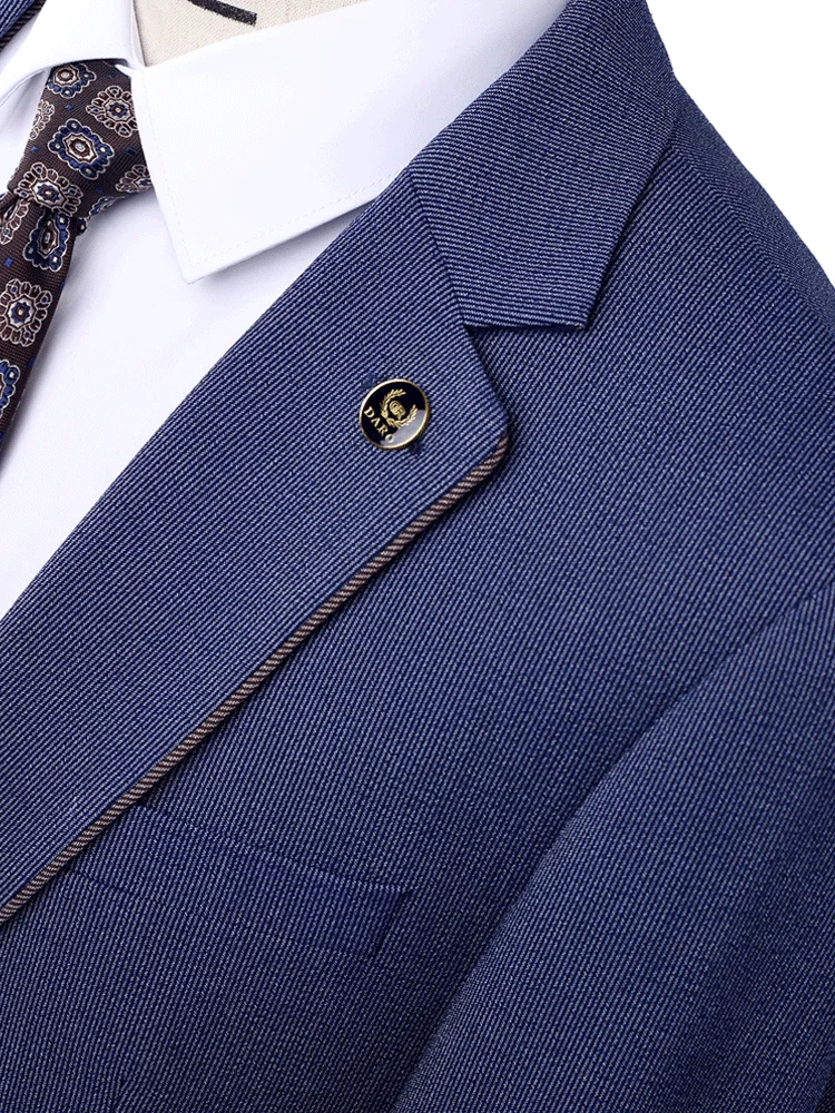 DAROuomo (giacca + gilet + pantaloni) Boutique di moda Reticolo formale da uomo d'affari 3 pezzi Set sposo abito da sposa PDV8371