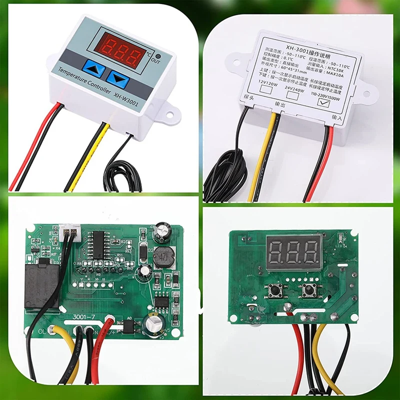 Digitaler Temperatur regler XH-W3001 110-220v Modul programmier bar minus 50 bis Grad Heizung Kühl thermostat