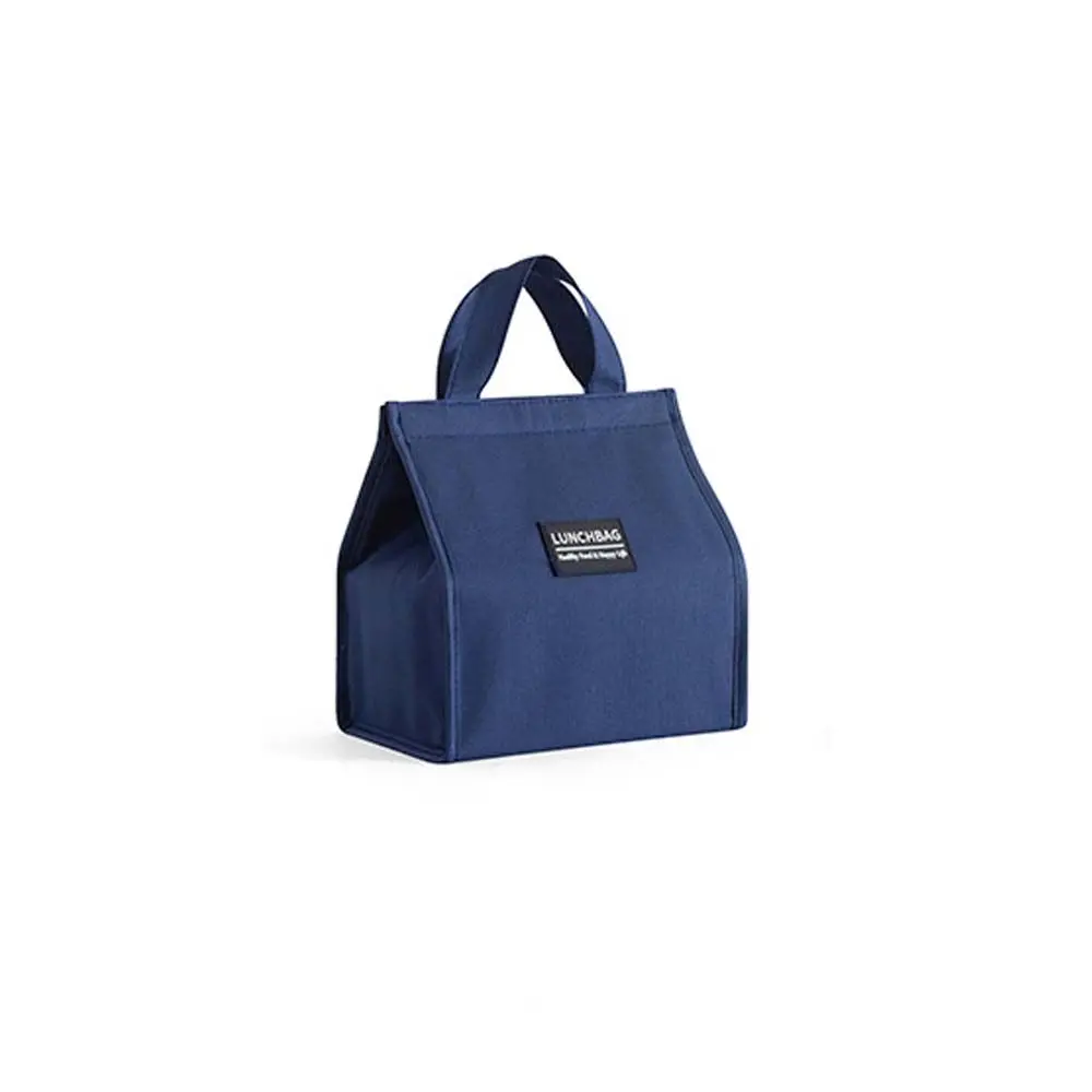 حقيبة عادية الغذاء شرب حقيبة للحفاظ على البرودة رسالة حقيبة بقالة نزهة حمل أكياس التخزين الغداء المنظم علب الاغذية قماش حقيبة يد حقيبة الغداء #5