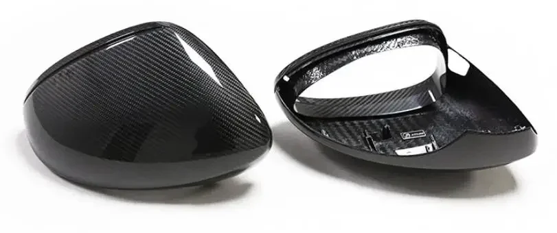 Real Carbon Fiber Replacement /Add Side Door Mirror Cover For Porsche Panamera 970 971 718 Macan Cayenne 958 959