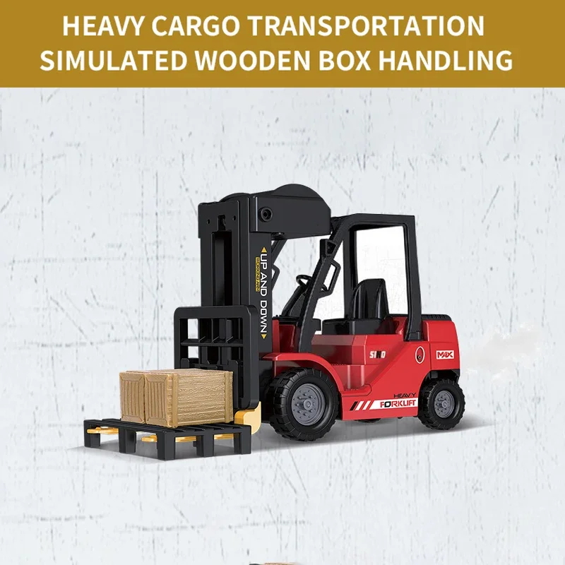 Vehículo de ingeniería de coches RC, juguetes con luces, música, Control remoto, camión de ingeniería, coches de juguete para niños, regalos de cumpleaños, 1/24