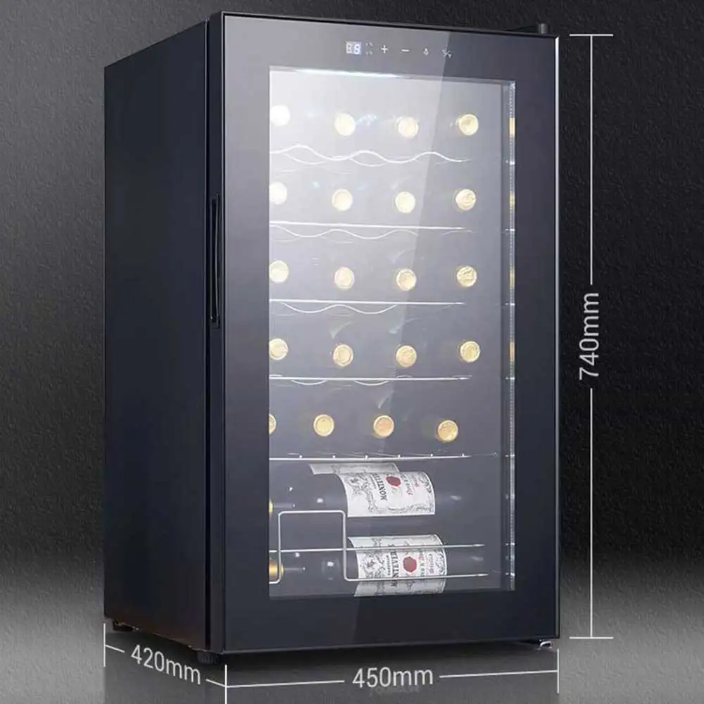 Armoire à vin à température constante 70l, refroidisseur de vin Intelligent, réfrigérateur électrique domestique pour boissons au thé, vitrine