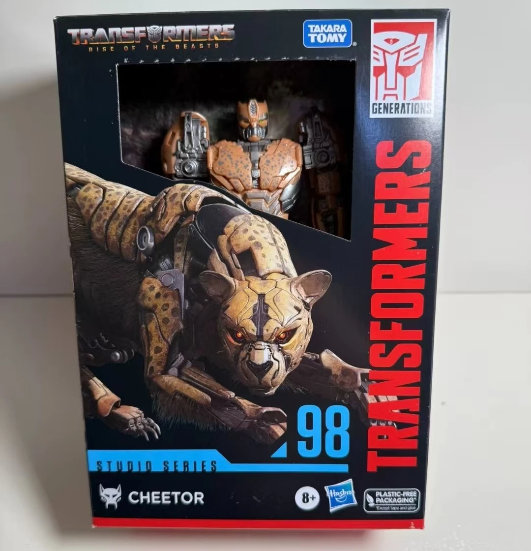 Em estoque original hasbro transformadores estúdio série cheetor ss98 anime figura de ação brinquedos boneca coleção modelo hobby brinquedos presente