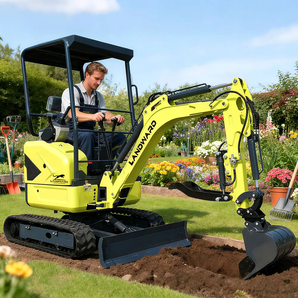 

LANDWARD Высококачественный экскаватор, мини-экскаватор, 2 тонны, евро5, дизельный двигатель, экскаватор CE, 1,7 тонны, насадки для мини-экскаваторов на заказ