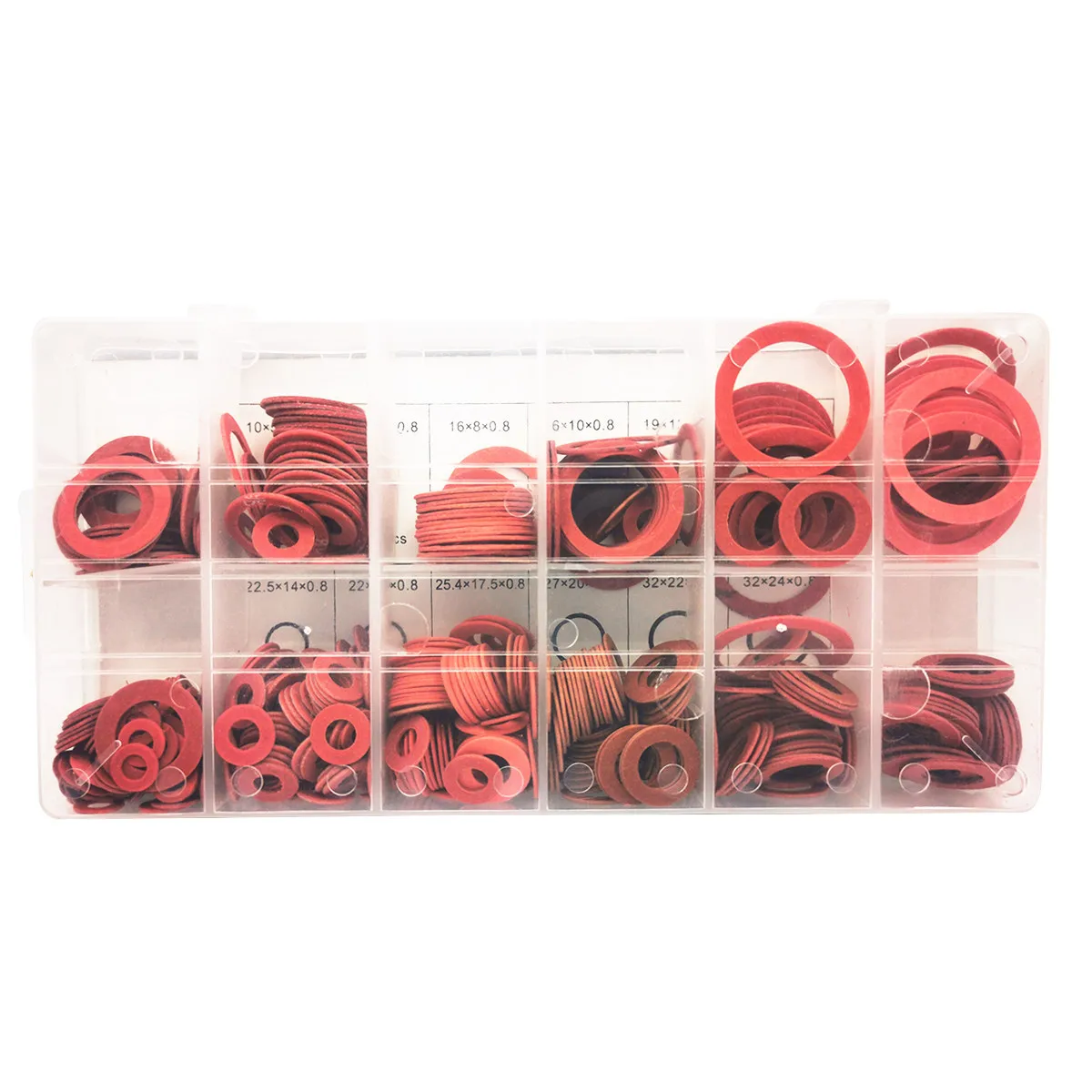 Lndustrial Fasteners Hardware Wholesale Red Cardboard Flat Washer Gasket 600 Pieces Steel Paper Shock Absorber