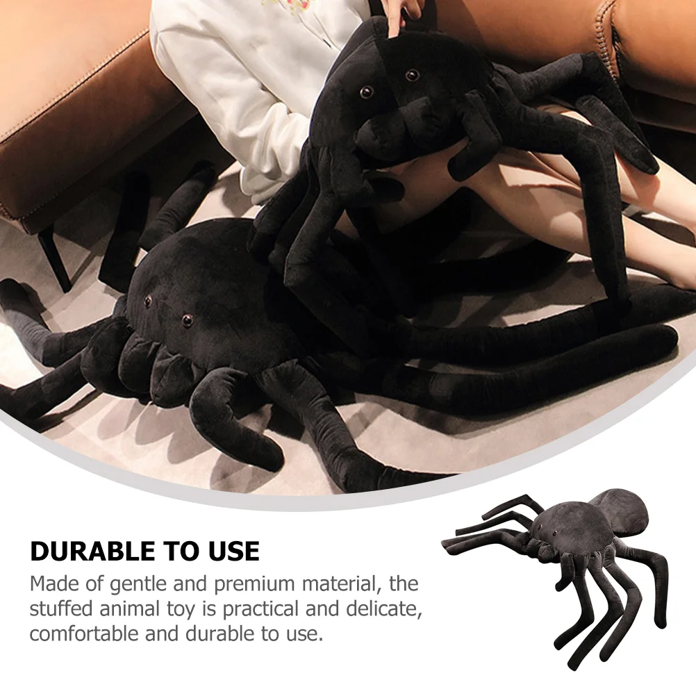 30/40cm Giant Simulation Spider Plush Toys Stuffed Animal Soft Spider Cushion Appease Toy Throw Pillow Kids Scary Horror Toy