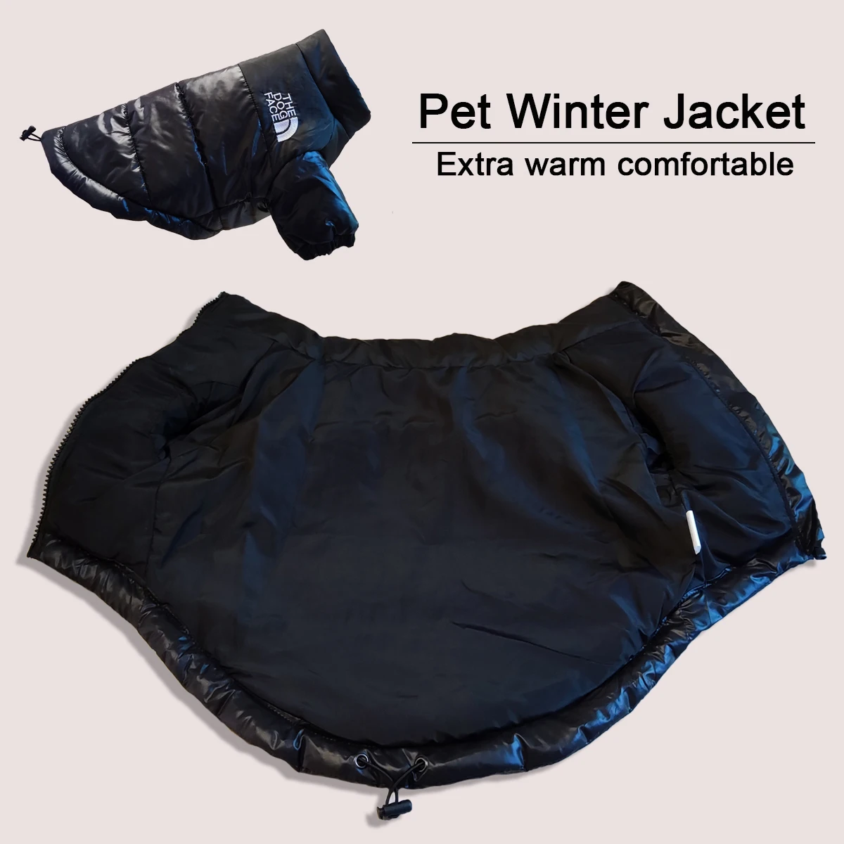 Winter Warm Dog Jacket For Medium Small Dogs Cotton French Bulldog Dog The Dog Face Winter Clothes Windproof Coat Puppy Pet Outf