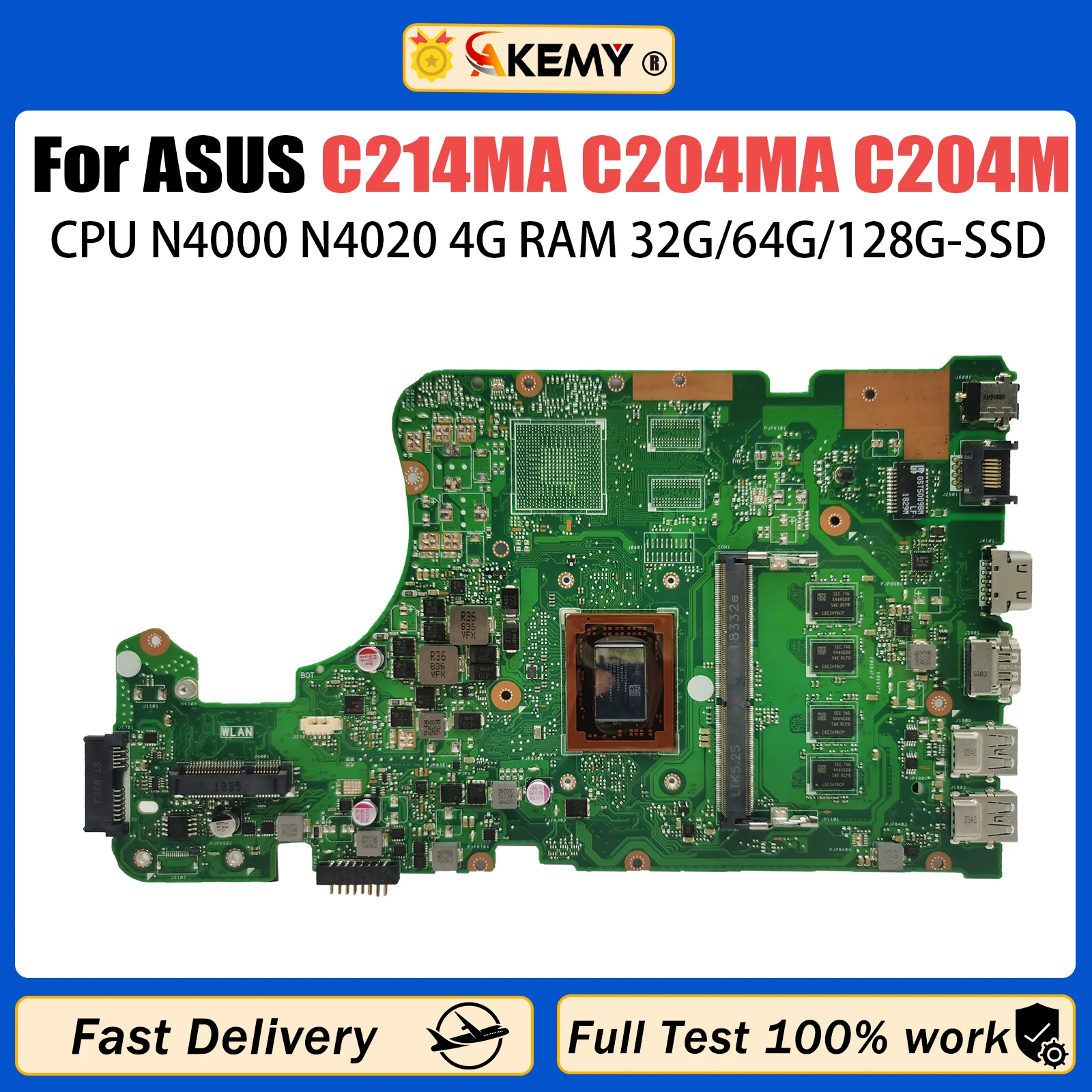 AKEMY X555QA Laptop Motherboard For Asus X555Q A555Q X555B X555BP K555Q X555BA Mainboard A6 A9 A10 A12 FX-9800P CPU 4G/8G-RAM