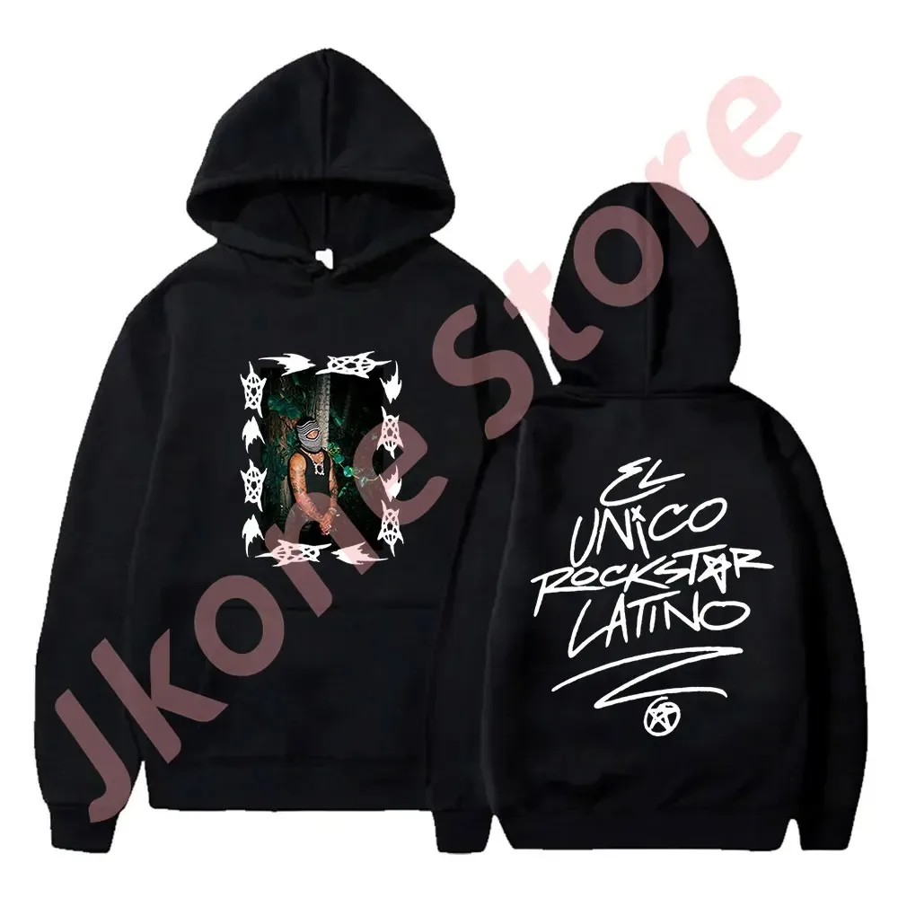 

Jhayco Album Cover Hoodies Merch New Logo Pullovers Cosplay Women Men Fashion HipHop Hooded Sweatshirts