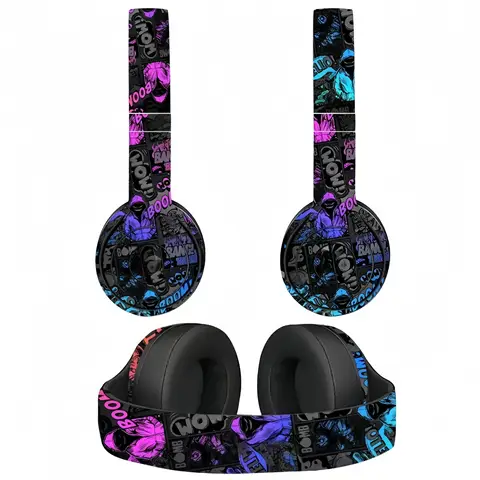 Universal Vinyl Decal Skin Protective Cover for Beats Solo 2 3 4 Headset Wireless Wrap Sticker for Beats Solo 3