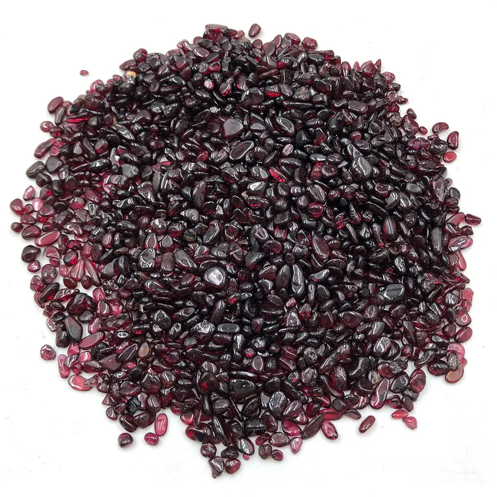 50g/Pack Lot Natural Red Garnet Quartz Crystal Degaussing Stone Chip Gravel Home Room Decoration DIY Aquarium Fish Tank Fengshui