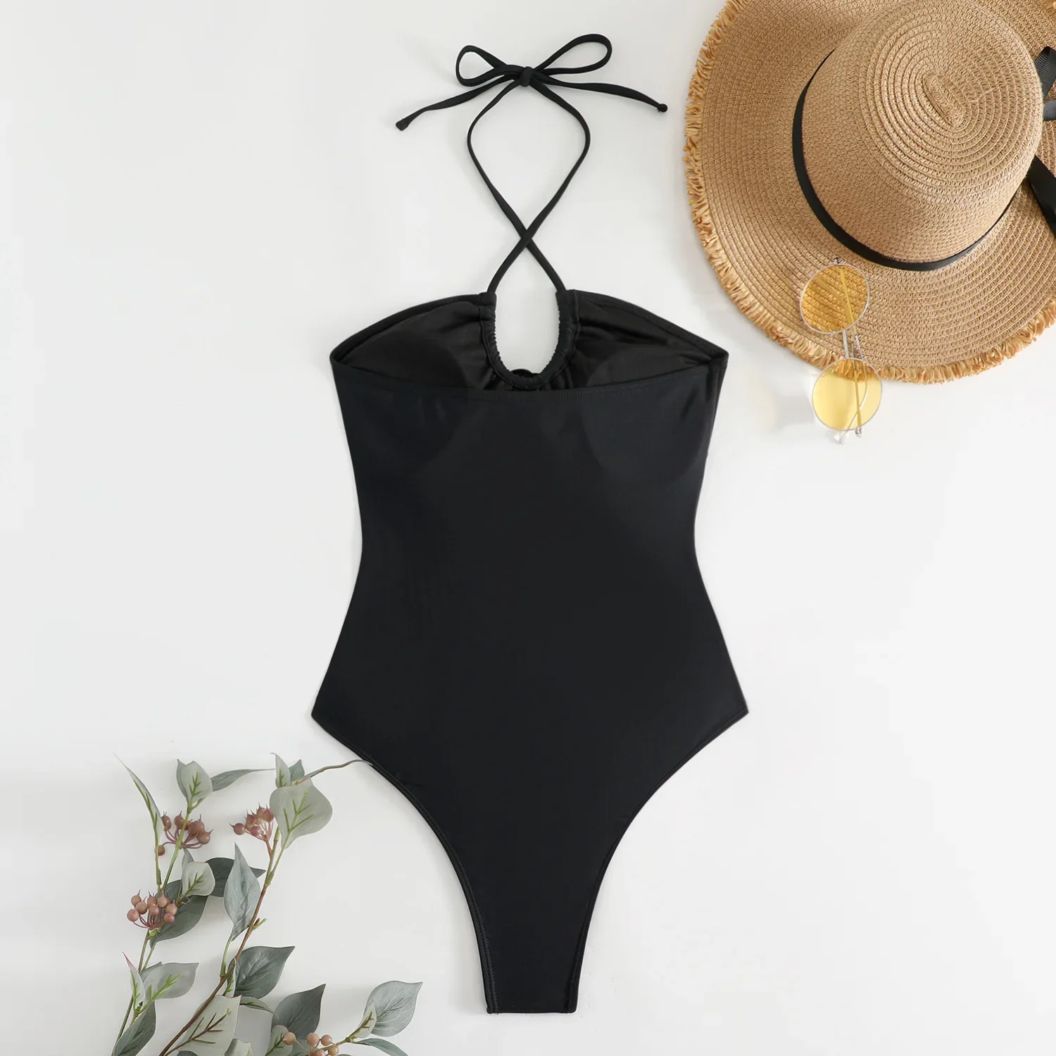 2024 traje de baño de flores 3D de una pieza, traje de baño Vintage ajustado para mujer, bañadores sexis, traje de baño para nadar, ropa de playa femenina blanca