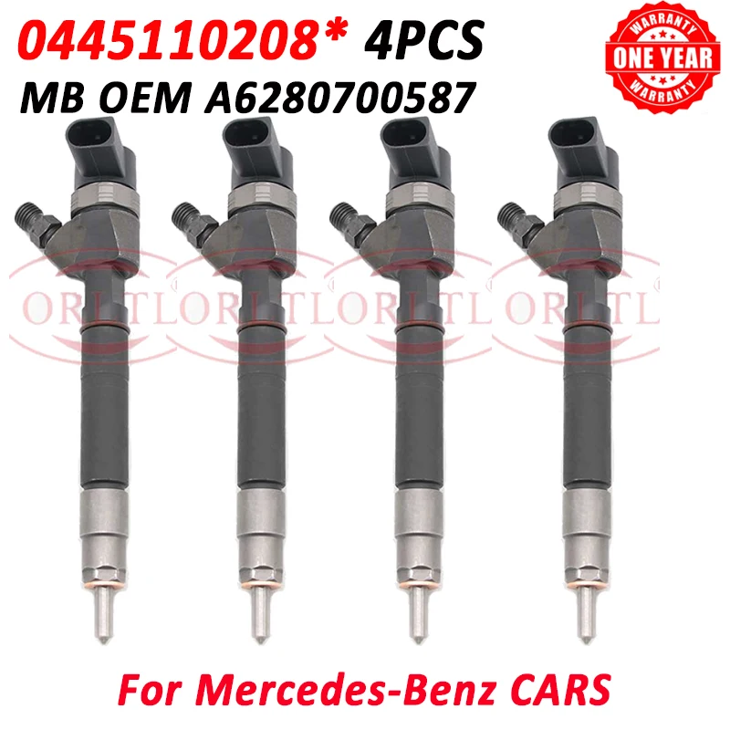 

0 445 110208 New Fuel Injection Nozzle 0445110208 Common Rail Injector 0986435069 For Mercedes Benz A6280700587 6280700587