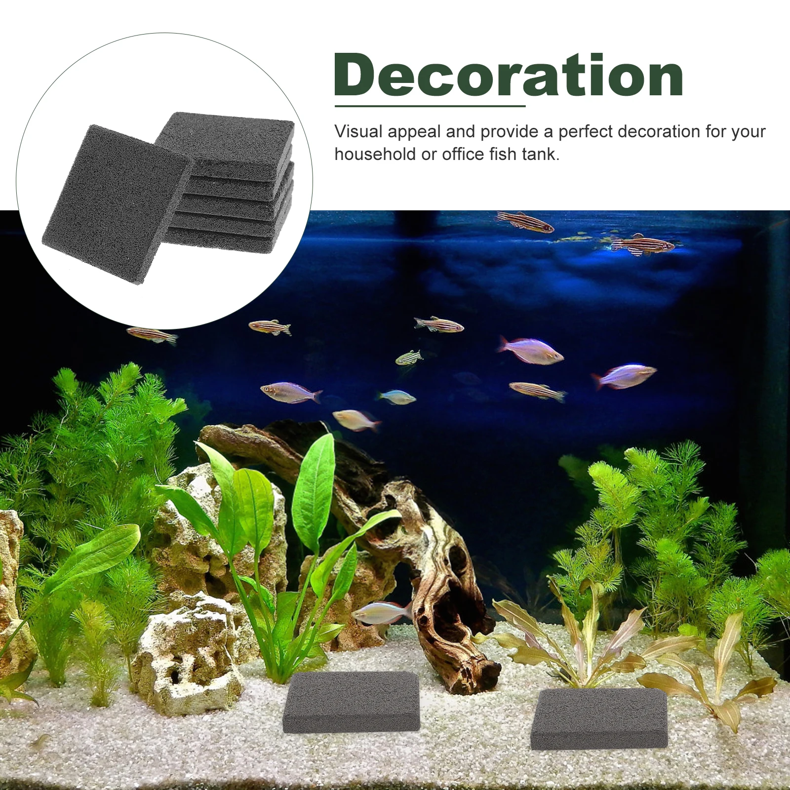 

10pcs Coral Base Ceramic Aquarium Coral Rack Square Aquarium Rack Live Decoration Mount Bracket Pet Accessories