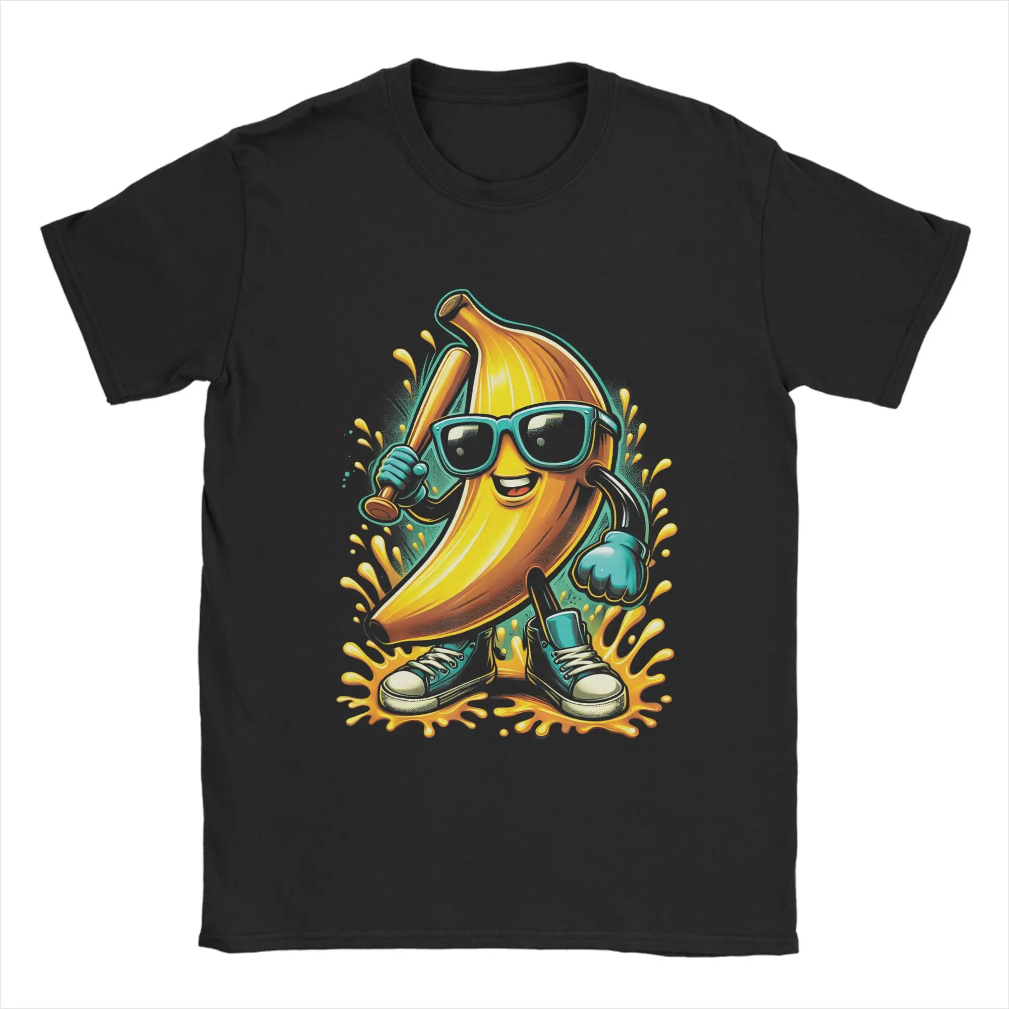 Banana Ballers Men T Shirt  Unique Tee Shirt Short Sleeve Round Neck T-Shirt Pure Cotton Gift Idea Clothes