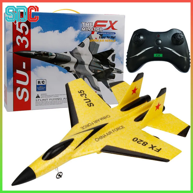 

Rc Foam Aircraft Su35 FX620 FX820 Plane 2.4g Radio Control Glider Remote Control Fighter Plane Glider Airplane Foam Children