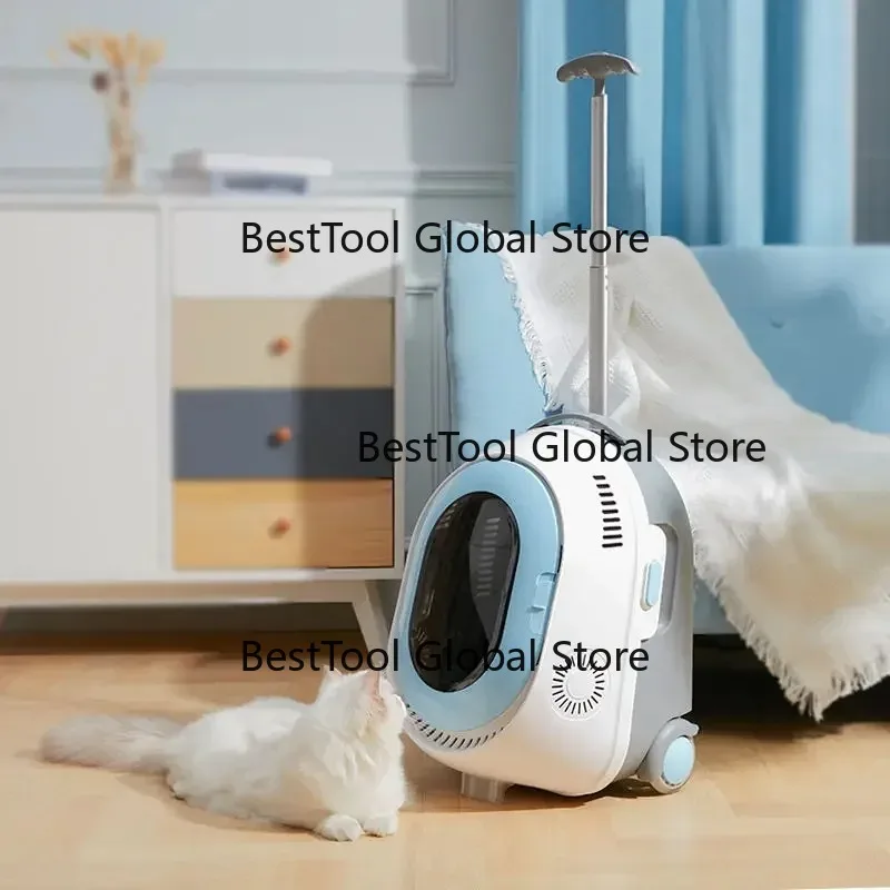 Cold Fog Air Conditioner C-at Backpack Out Po-ble C-at Dog Carrier Travel Bag Case Breathable Pet Backpack Pull Rod Box