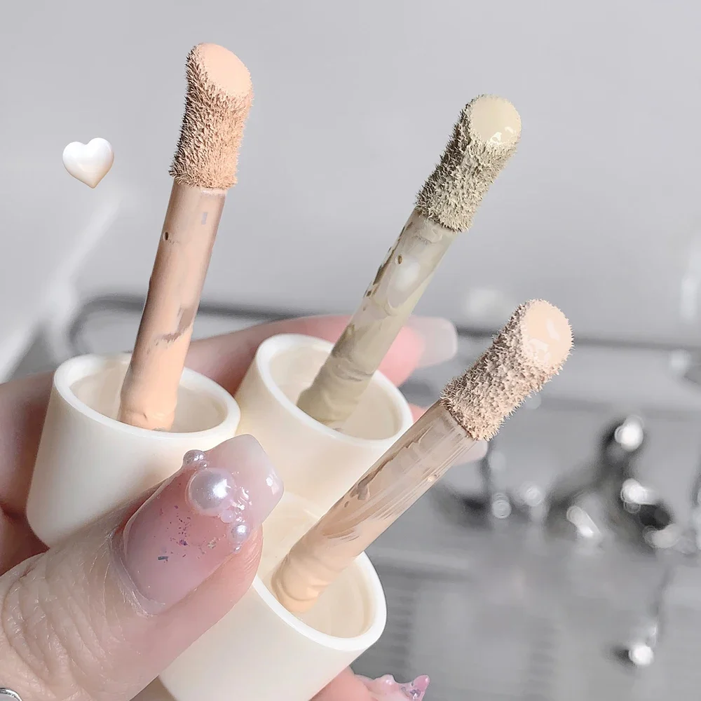 3 Farben feuchtigkeit spendende flüssige Concealer Foundation Make-up Öl Kontrolle wasserdicht volle Abdeckung dunkle Kreise matt Concealer Kosmetik