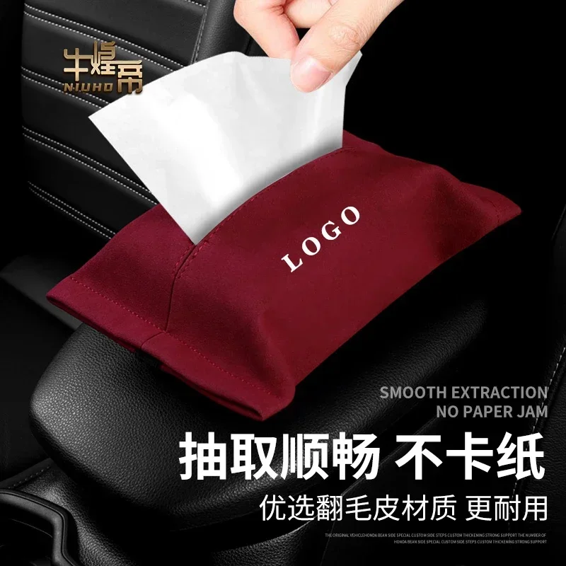 

Car Suede Tissue Bag Protector Cover For 996 991 992 918 981 970 917 955 944 997 GTS Seat Back Tissue Box Interior Accessories