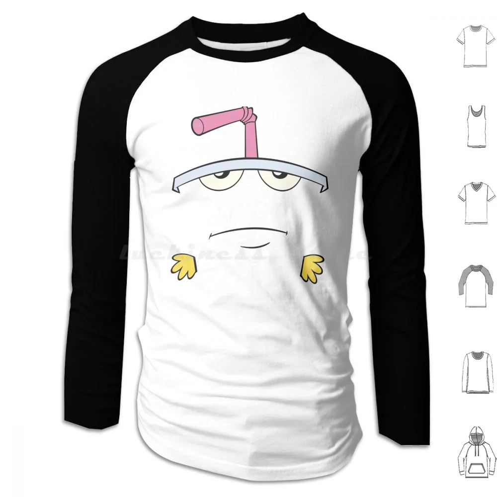 Aqua Teen Hunger Force Camiseta-Master Shake Qualquer Cor Moletom Com Capuz Algodão Manga Longa Athf Aqua Teen Hunger Force Meatwad