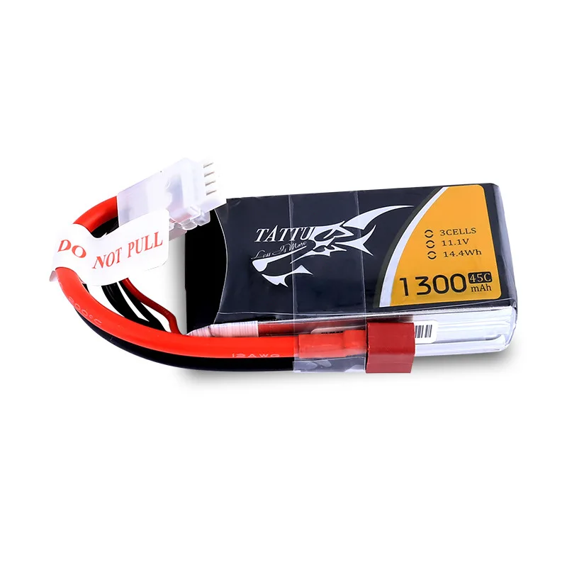 TATTU 1300mAh 45C 75C 3S 4S 6S FPV Racing Drone modello RC LiPo batteria per TATTU 1300mAh 45C 75C 3S 4S 6S Racing Drone modello FPV