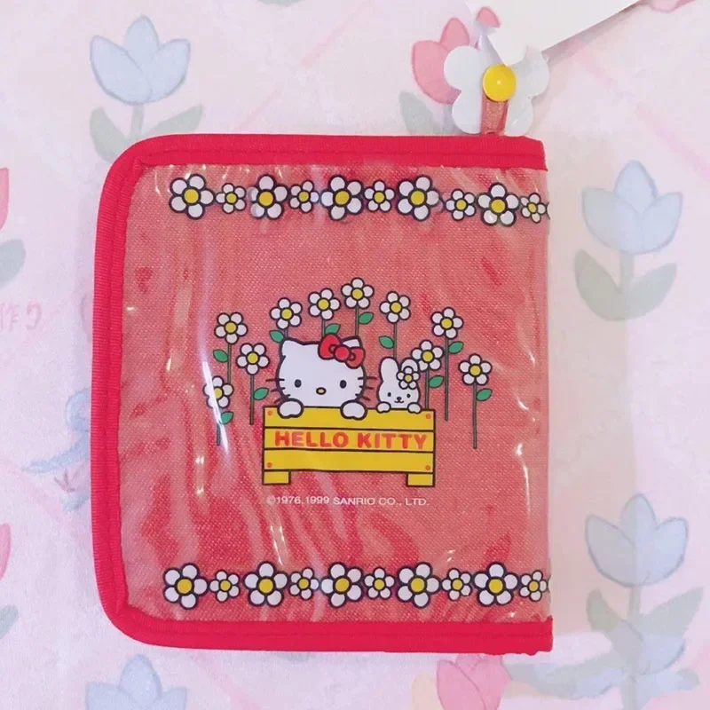 Kawaii Sanrio Card Case Hello Kittys Accessories Cute Cartoon Anime Pvc Id Card Holder Coin Purse Organizer Toys for Girls Gift