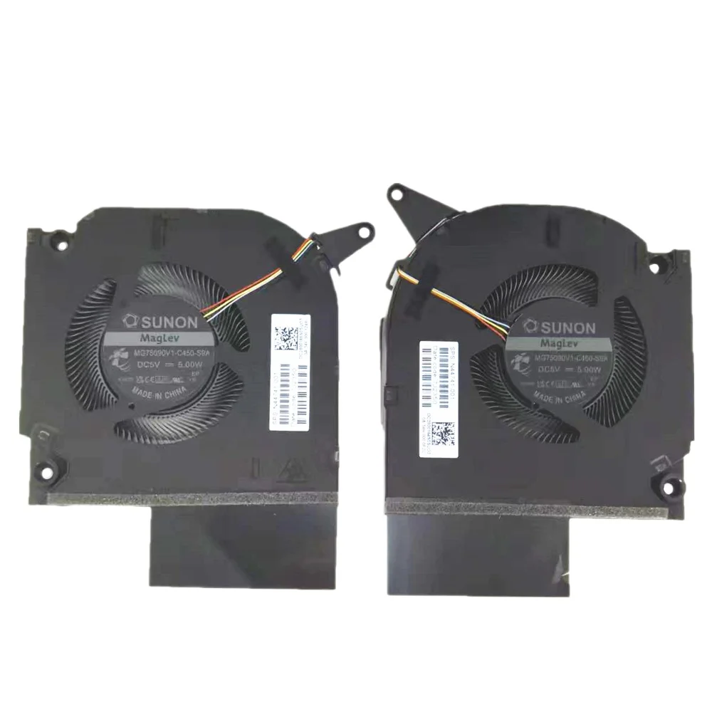 Ventilateur de refroidissement pour ordinateur portable, CPU + GPU, pour HP OMEN 16-WF 16-XF 16-U TPN-C167 TPN-C168 N44737-001 EG7EG75071S1-C300-S9A C310-S9A DC12V