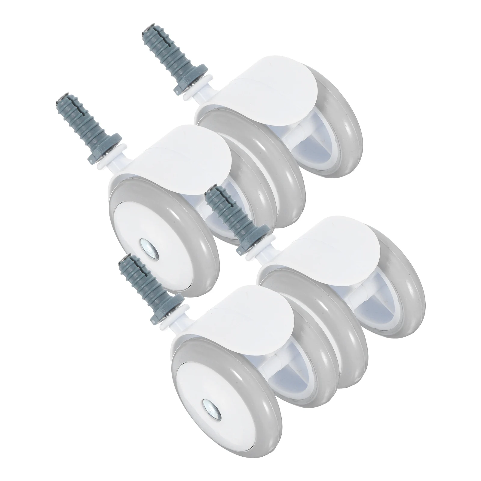 4 قطعة عجلات صامتة 10 مللي متر مشاية أطفال استبدال عجلات السلس غير المعدنية عجلة دوارة لمشايات الرضع العالمي