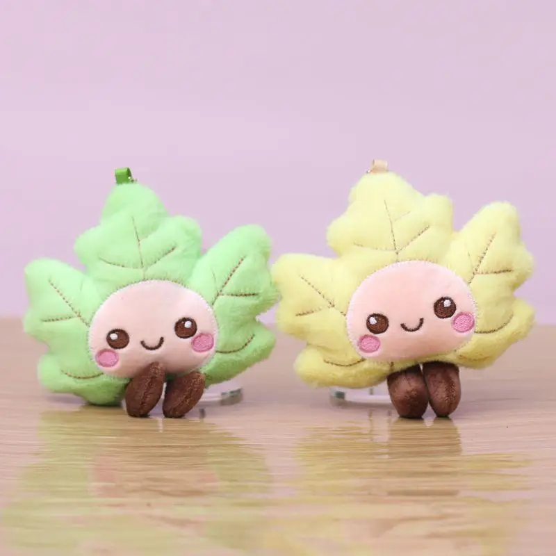 Torebka ślubna, modny dodatek, imitacja liścia klonu, uroczy pluszowy breloczek, prezent dla kolegi/koleżanki