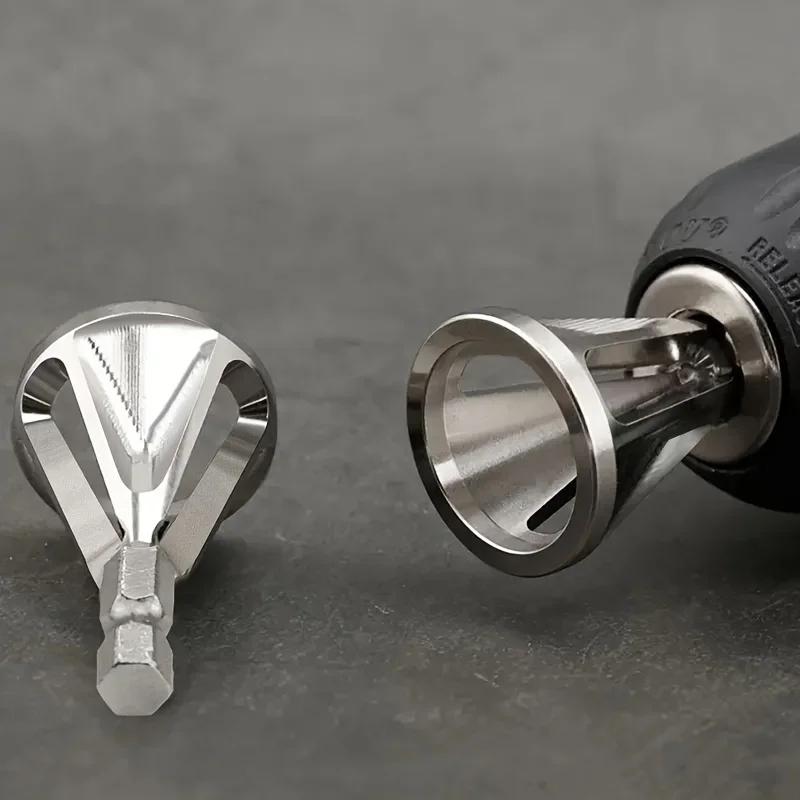 1pc Chamfering Tool,  Metal Deburring External Chamfering Tool,  Suitable For Various Chuck Electric Drilling Tools