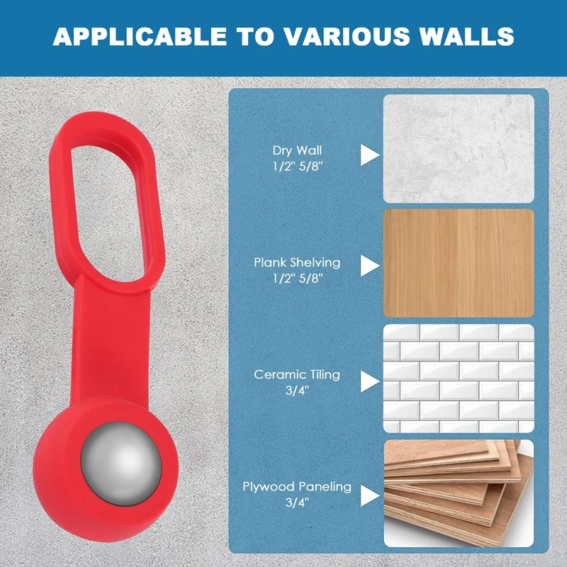 Stud Finder Wall Scanner, No Batteries Required Detect Metal Through 5/8 Inch Drywall, Wood Or 3/4 Inch Plywood Paneling