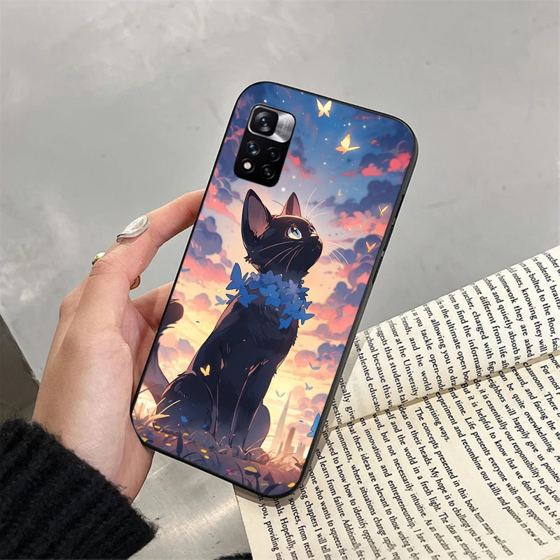 

Art Cat Phone Case For Xiaomi Redmi Note 13 12 Pro 11S 11 10 Pro 10S 12S Redmi 10 13C 9C