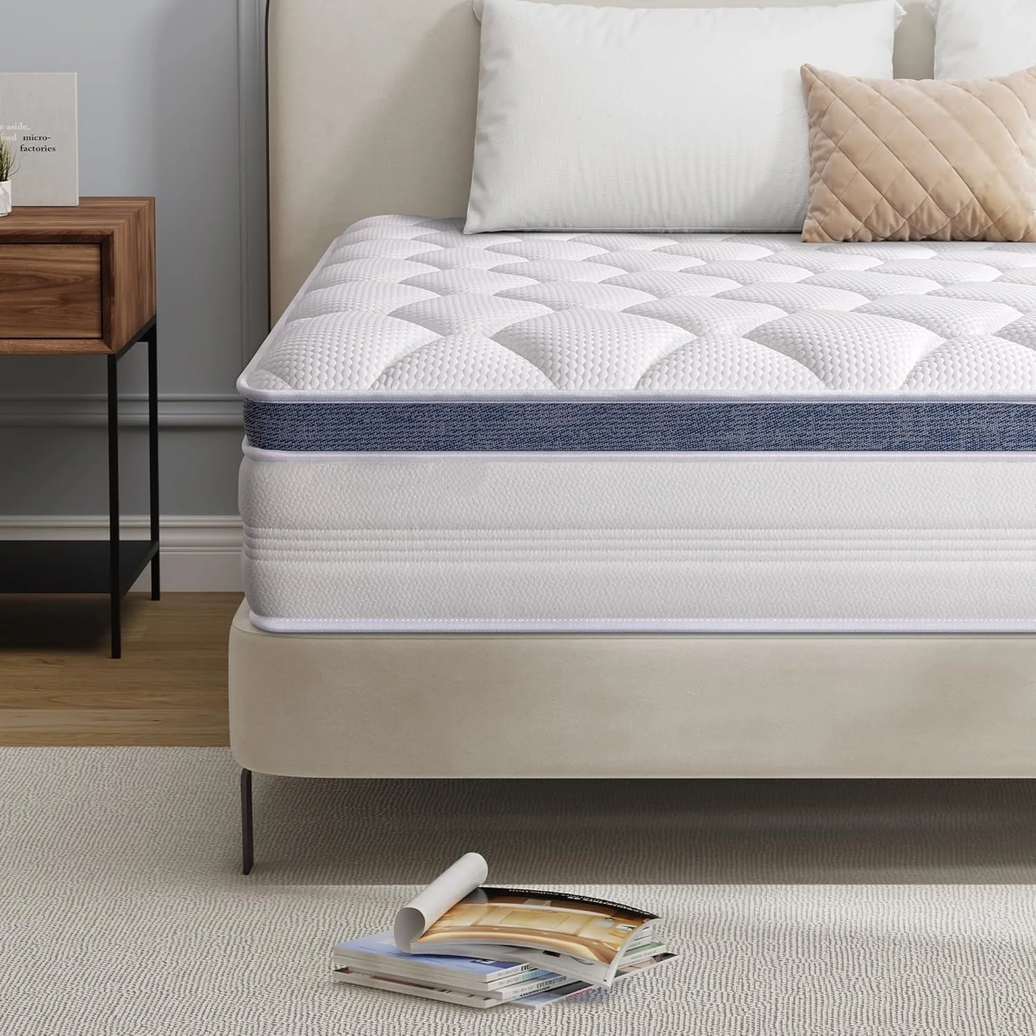 Mattress Manufacturer Colchones High Quality King Twin Bed Size Hard Support Hotel Spring Mattresses Matelas With Cheap Price